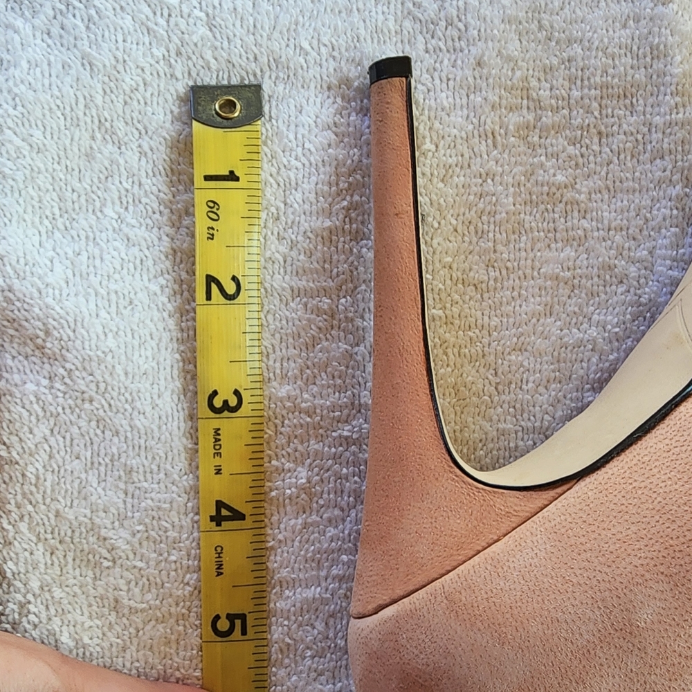 Enzo Angiolini Women's Slingback Light Pink Peep Toe Pumps, Size 6 1/2, Used - Picture 6 of 9